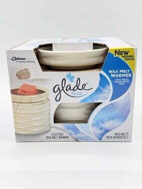 Glade Electric Wax Melt Warmer Ceramic Cream Flameless Fragrance Warmer New